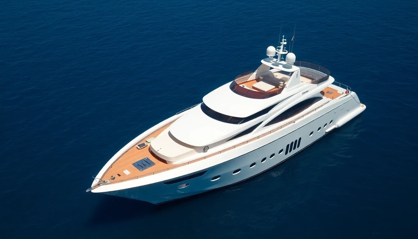 Genießen Sie die Eleganz der Mega Lüfer Yachts in einem malerischen Hafen.